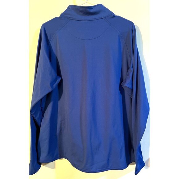 Sport Tek Ladies XXL Blue Pullover GirlTrek Logo Side Pockets Quarter Zip - Picture 3 of 4
